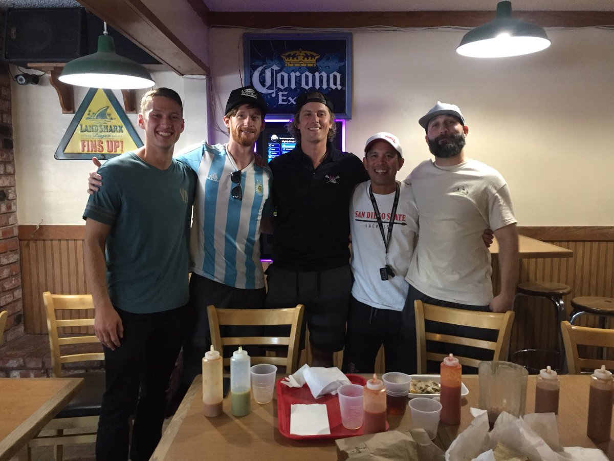 SDSULacrosse's tweet photo. Alumni Weekend is NOW complete, Trujillo’s! #aztecmlax #trujillos #alumniweekend #aztecs4life https://t.co/lLO1ECVjfd