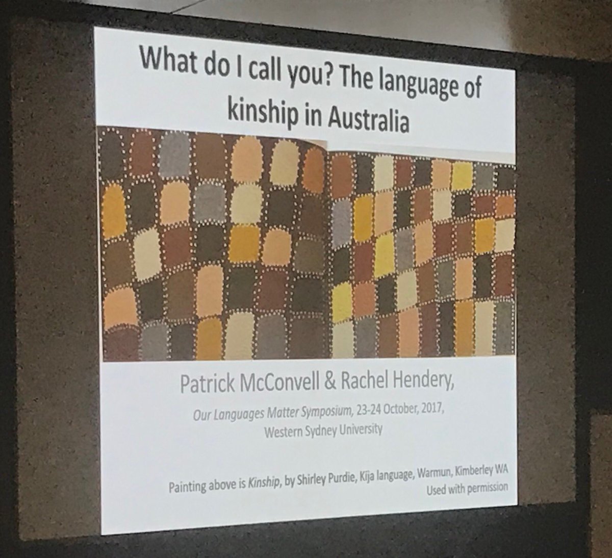 tonialgray's tweet photo. What do I call you? The language of kinship in Australia #ourlanguagematters @westernsydneyu Research Week checkout https://t.co/nblO9BICAj https://t.co/aWlPvQTibC