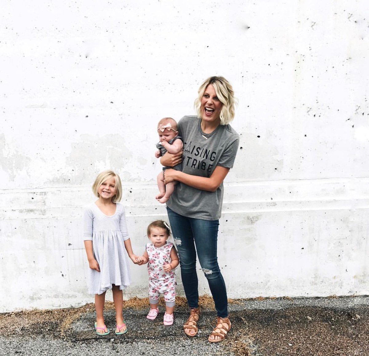 Threadtank's tweet photo. Happy Sunday! @allthingsstripes  is looking so cute with her little tribe in our "Raising My Tribe" tee! https://t.co/JYIymXDaVU