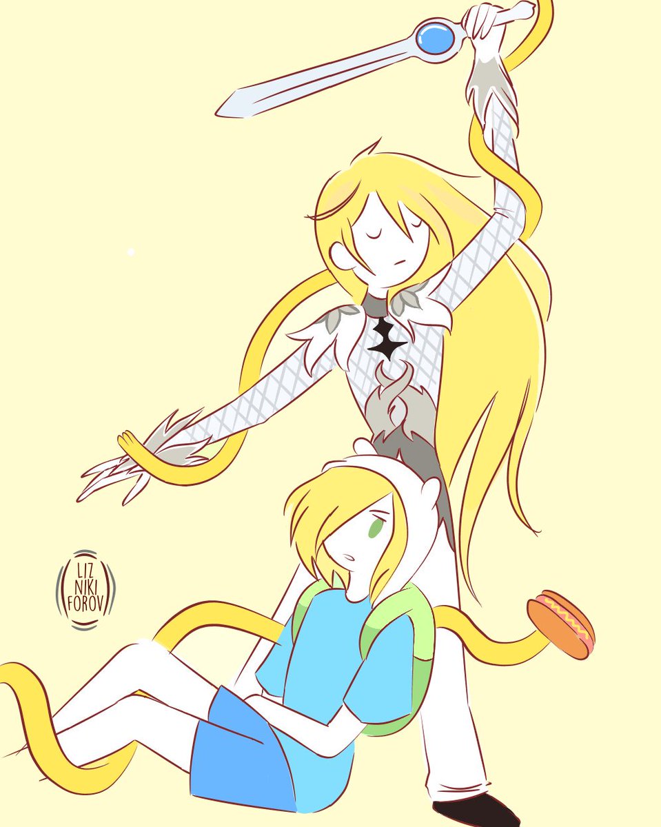niki_liz17's tweet image. Based on Adventure time AU by @eisorus 
I love her lovely AU!! It's so beautiful~♡