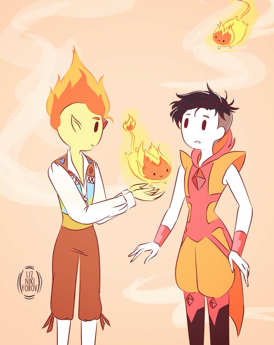 niki_liz17's tweet image. Based on Adventure time AU by @eisorus 
I love her lovely AU!! It's so beautiful~♡