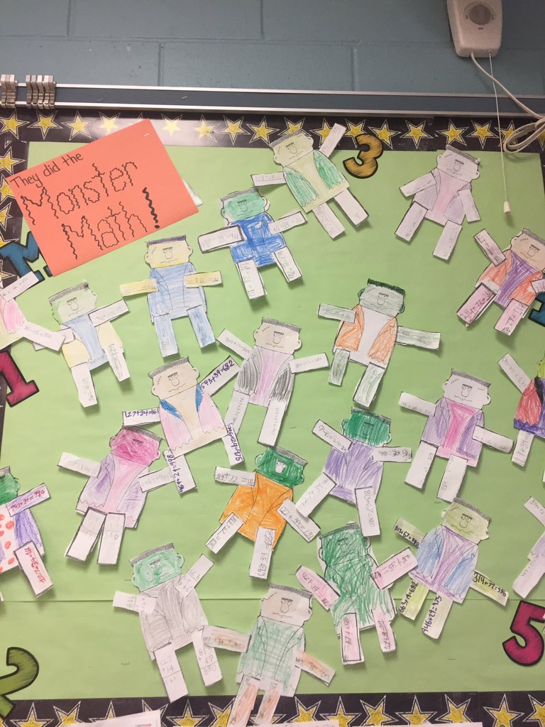 We did the Monster Math! Incorporating Halloween into our learning! #edisonk12