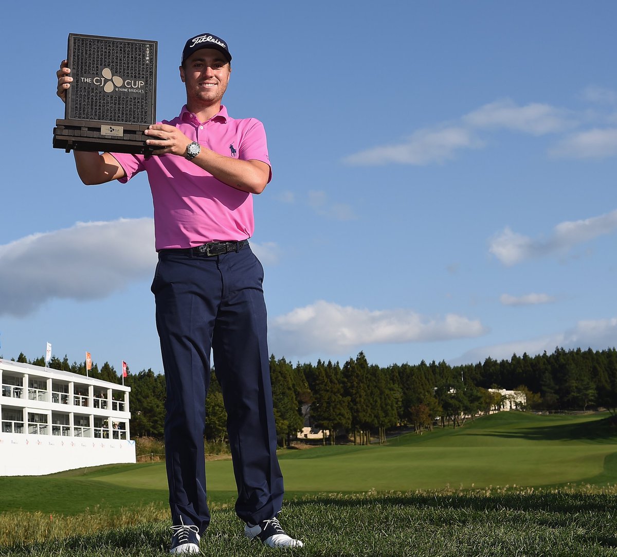 FootJoy (@footjoy) on Twitter photo Congratulations to <a href="/JustinThomas34/">Justin Thomas</a> on his playoff victory at the CJ CUP! Another trophy to add to your collection. #fjthemarkofaplayer Congratulations to <a href="/JustinThomas34/">Justin Thomas</a> on his playoff victory at the CJ CUP! Another trophy to add to your collection. #fjthemarkofaplayer