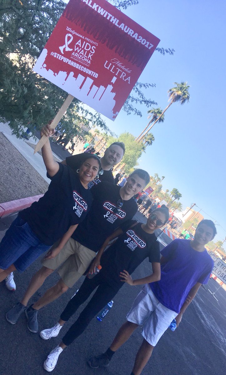 Great Day at AIDSWalkAZ. Love seeing the community come together to fight and educate.  We will win the fight
