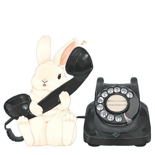 no humans white background one eye closed simple background rabbit tongue phone  illustration images