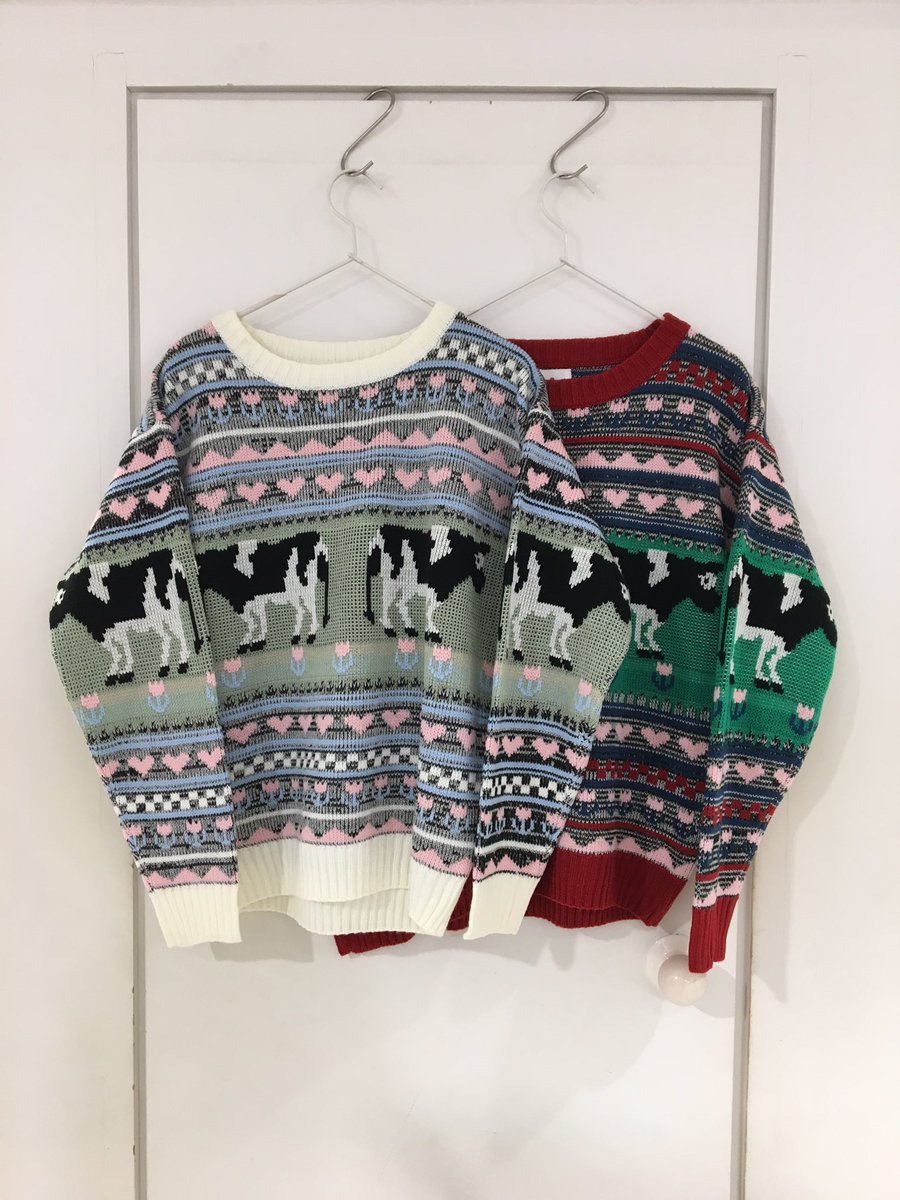 Merry Jenny新宿店 在庫状況 牧場ニット オフホワイト 完売 レッド 7 900 税抜 オフホワイト完売しております 再入荷連絡は可能ですのでお気軽にお問い合わせください 03 3351 9028 Merryjenny