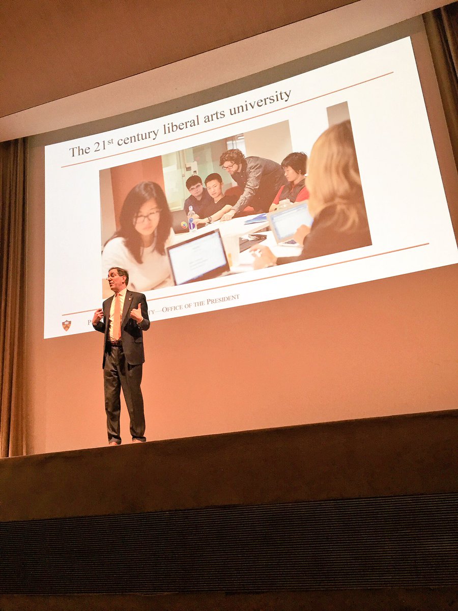 PrincetonClubCh's tweet photo. "Our opportunity is to link the arts &amp; science in ways that expand the mind &amp; our mission." Great to have President Eisgruber in Chicago! https://t.co/gpEfqNLUaO