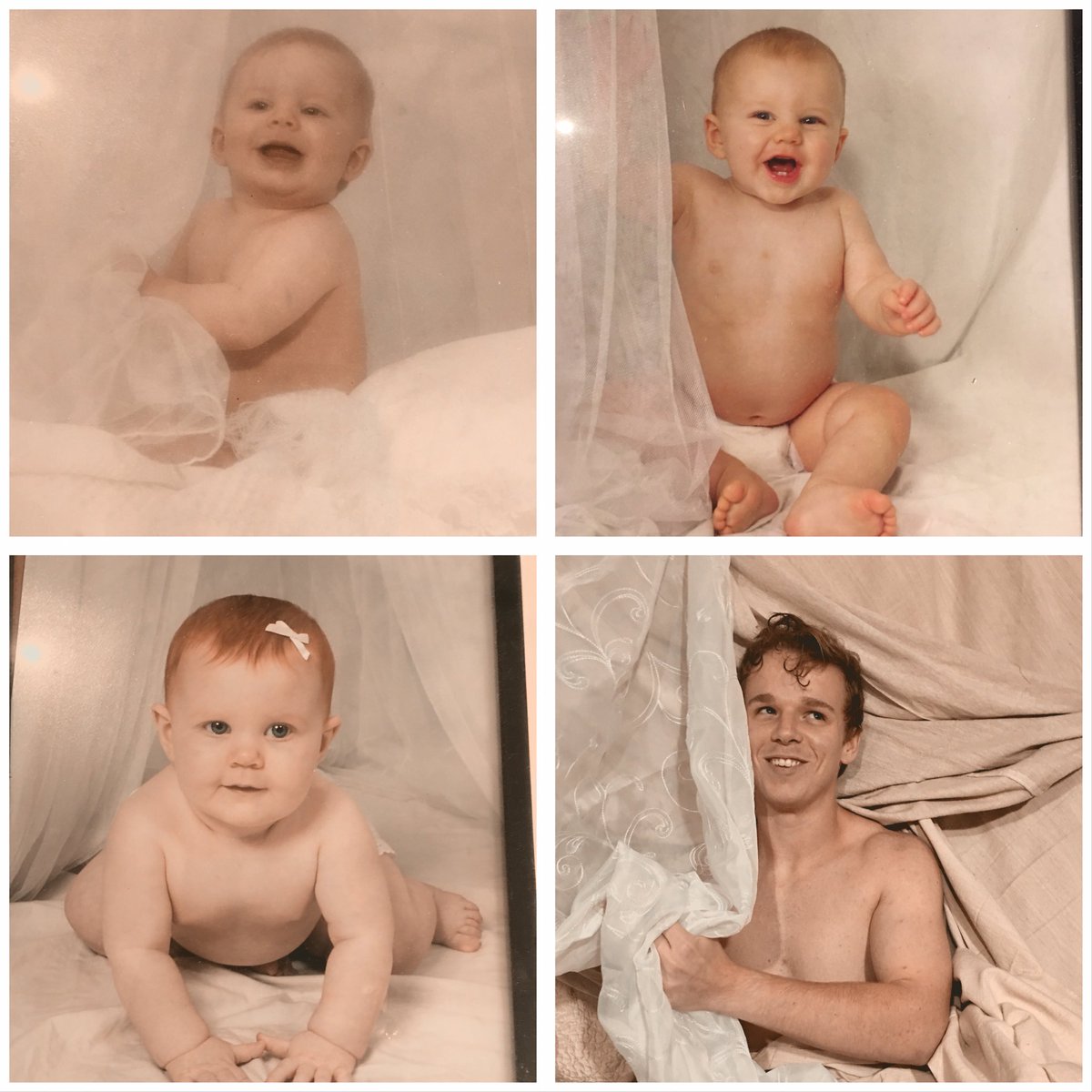ChadFieldic's tweet photo. As we were hanging picture tonight,we got to the kids baby pictures.  We quickly realized something was missing!!!! https://t.co/0p4tLxk47U