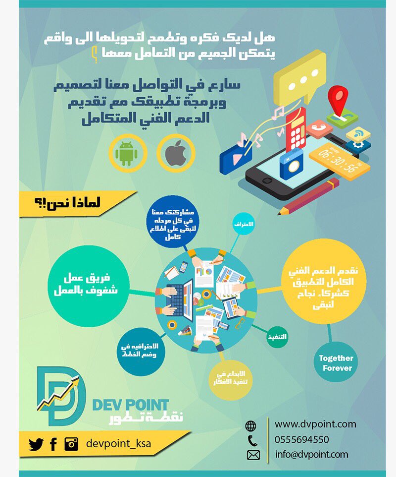 devpoint_ksa's tweet photo. @7llumi @MITS_com التطبيقات مجالنا ونسعد بخدمتك في أي وقت 📱📲 https://t.co/tz1SuoCzkP