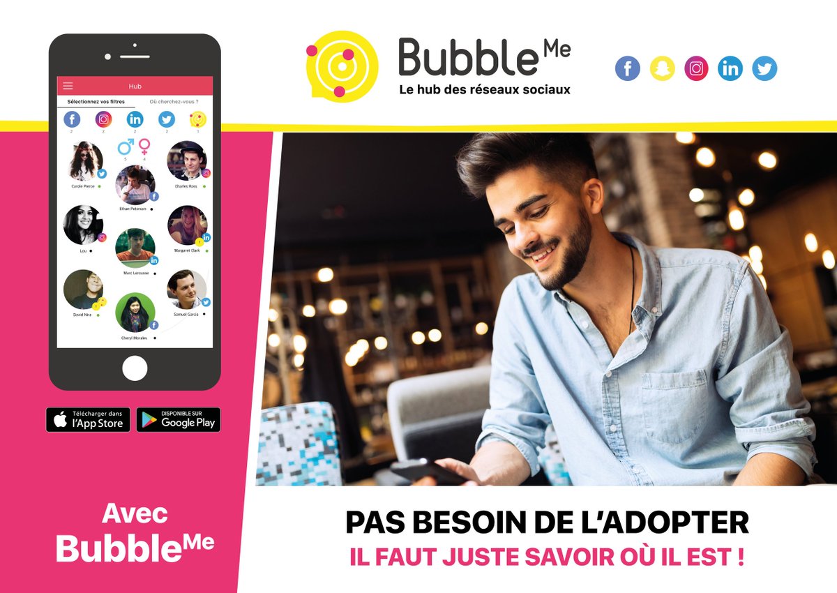 BubbleContact's tweet photo. Pas besoin de l'adopter.. il faut juste savoir où il est ! #BubbleMe #socialmedia #lehubdesréseauxsociaux #sansreseau https://t.co/cqyxQpnRlG