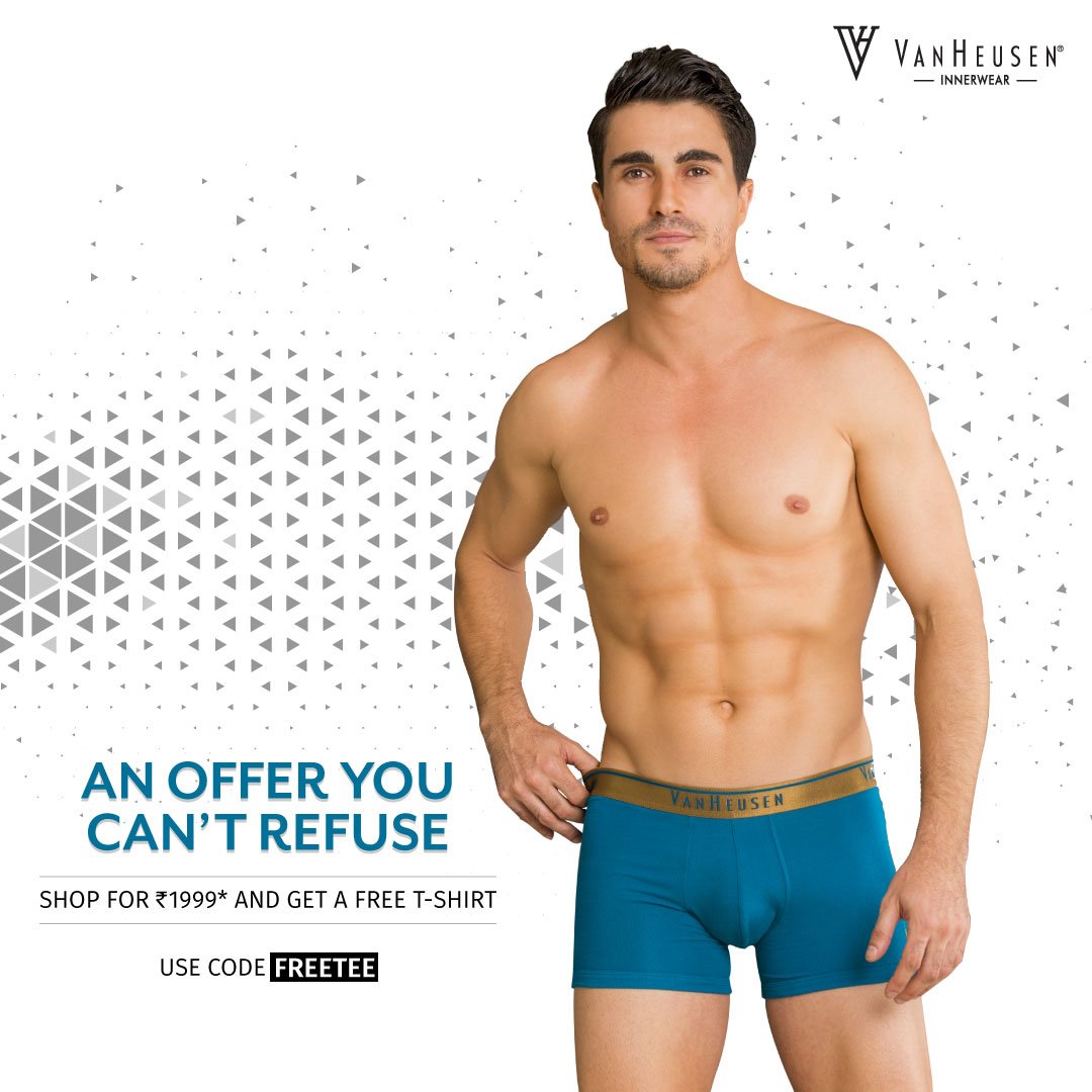 Van Heusen Innerwear on X: The festive spirit is here and so are the  offers. So, step up your game with Van Heusen Athleisure & Innerwear  collection. Shop for Rs.1999* and get