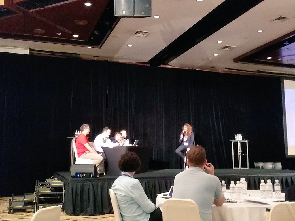 WebInTravel's tweet photo. @travelsify facing the judges! #WIT2017 Startup Pitch ongoing #betterstartup #bettertravel https://t.co/ZG2W4dXQsr
