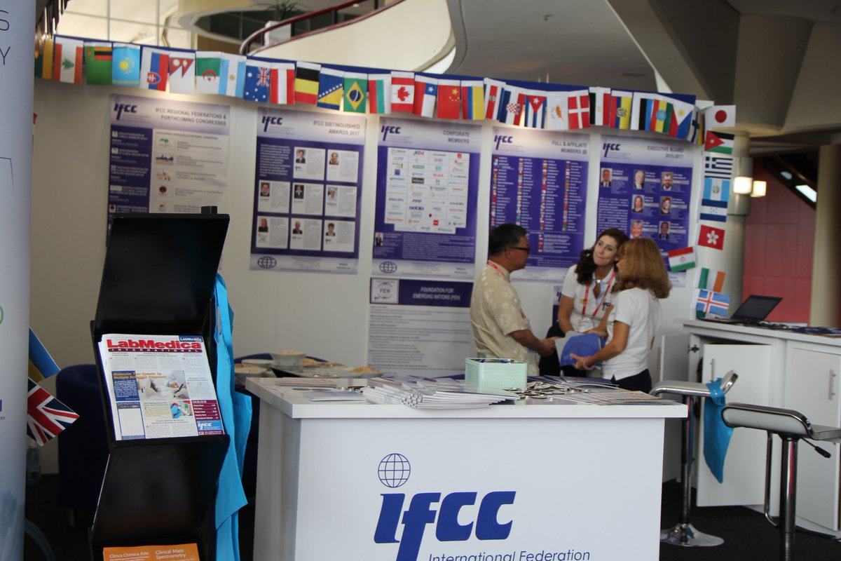 IFClinChem's tweet photo. Please visit IFCC booth just in the front of main entrance to Durban ICC to know more about IFCC
#IFCCWorldLab2017
@WorldlabD https://t.co/Z0g8Bx5AAR