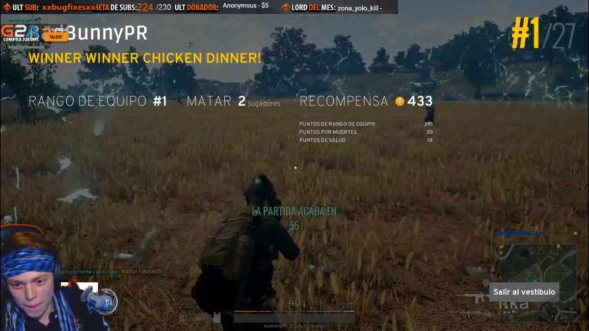 Talentmx's tweet photo. Casi ganamos 3 seguidas, si no hubieran sido 4 alv, noche buena y normal PUBG, gracias a todos por desvelarse!!! ESTAMOS DUROS #TalentCREW https://t.co/b0ec3pAQiO