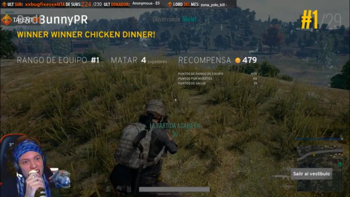 Talentmx's tweet photo. Casi ganamos 3 seguidas, si no hubieran sido 4 alv, noche buena y normal PUBG, gracias a todos por desvelarse!!! ESTAMOS DUROS #TalentCREW https://t.co/b0ec3pAQiO