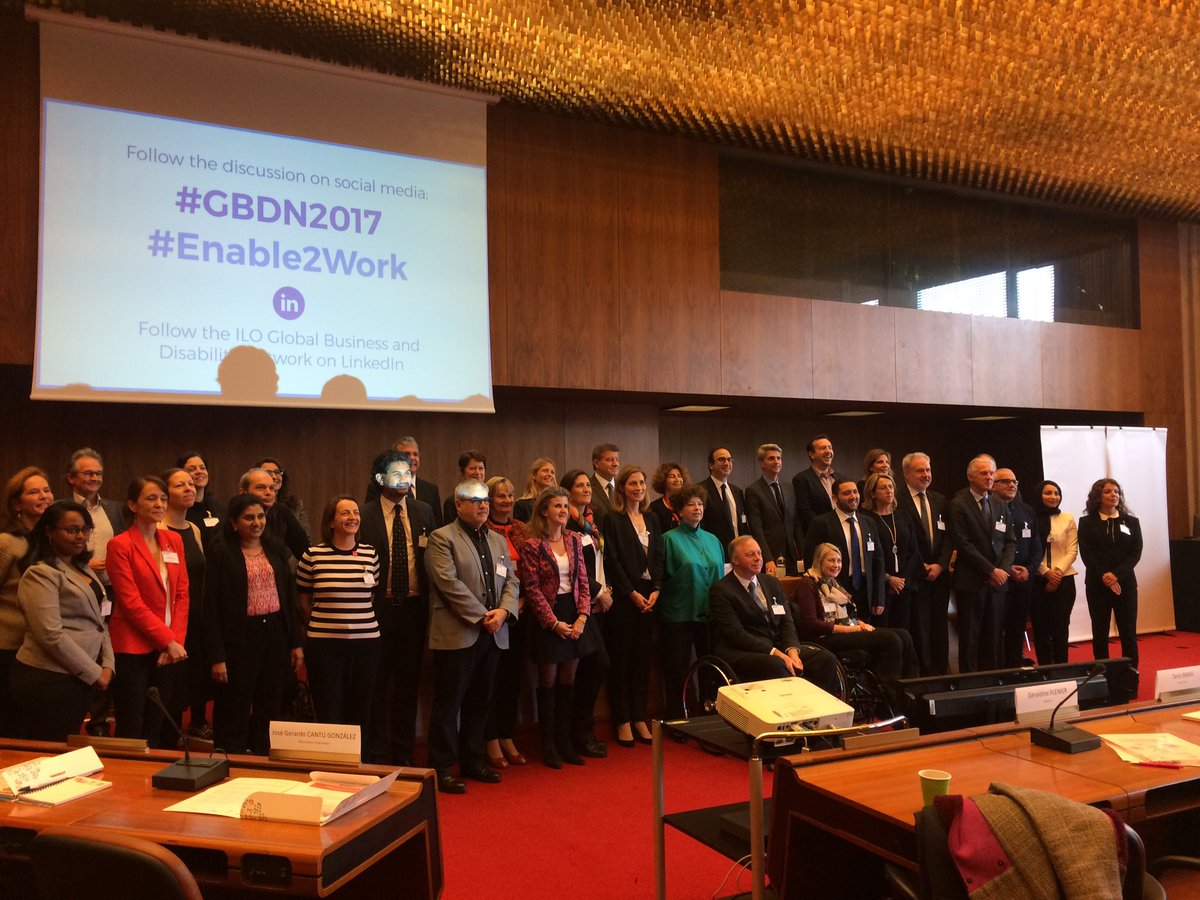 federicasettimi's tweet photo. Huge commitment 4disability inclusion from Companies &amp; NGOs together! Here a shot of #GBDN2017 Network https://t.co/OfY6TNgica #Enable2Work https://t.co/mLFp8LeOmD