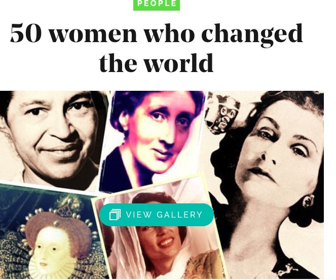 50 women who changed the world. Inspiring stuff - ow.ly/ZwJO30fXzoG #inspiringwomen #hendo #women