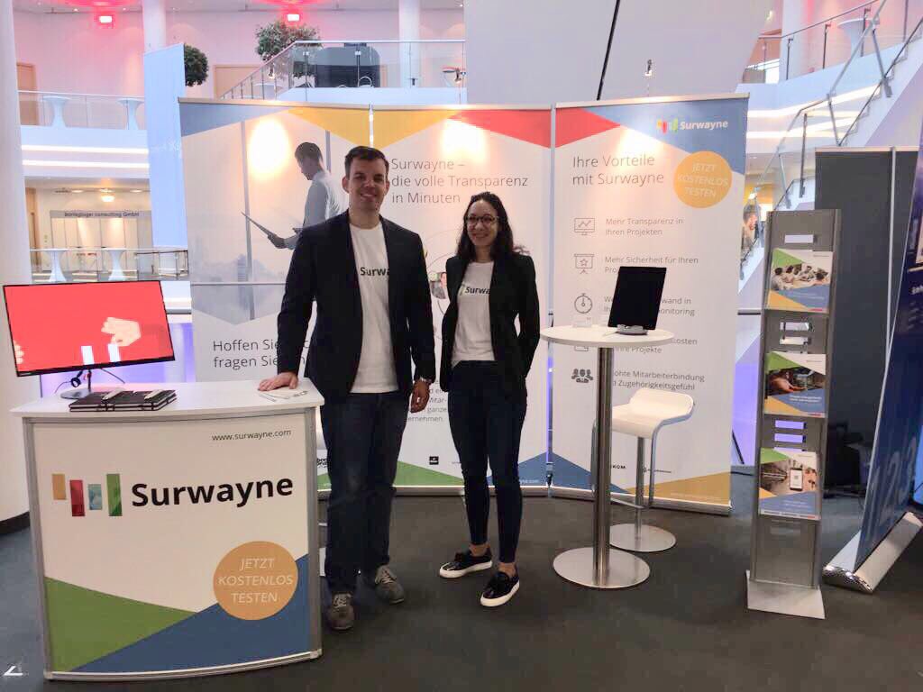 Projektmonitoring durch Feedback Ihrer Mitarbeiter und Stakeholder - wir freuen uns an Stand 220 auf Ihren Besuch #surwayne <a href="/PM_Forum/">PM Forum digital von überall</a>