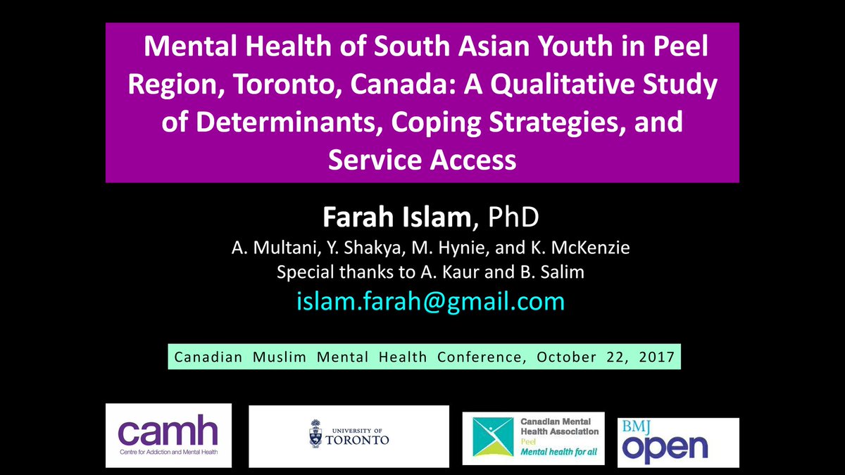 FarahFislam's tweet photo. I presented at the Canadian Muslim Mental Health Conference yesterday! @CMMHC  If you want the slides or recording, please msg me. https://t.co/h2nH8DHkGA