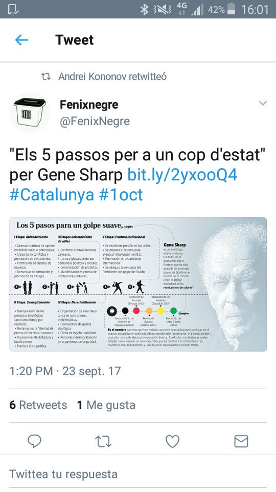 Morpheus11M2004's tweet photo. @humanrtsesq @LachlanWolfe Please follow #MaidanCAT (alonia) this is #ColourRevolution planned info #Kalergiplan balkanice #UE
Catalonian"s Secesionists #Brainwasing https://t.co/nmfThoo5GF