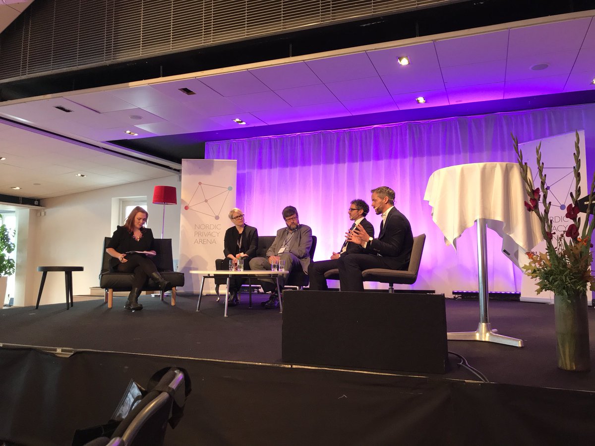 Intressant paneldiskussion kring ”Kan vi ha AI och Privacy” #NordicPrivacyArena