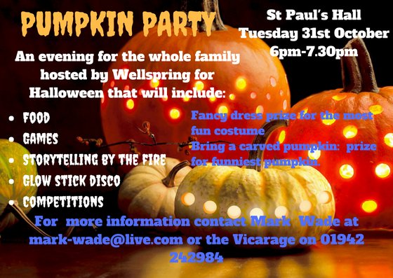 Stpauls15's tweet photo. Doing planning for our Pumpkin party hosted by @WellspringStP @TransformWigan, are you coming? #blessingourcommunity https://t.co/G9AFIYS4Qy