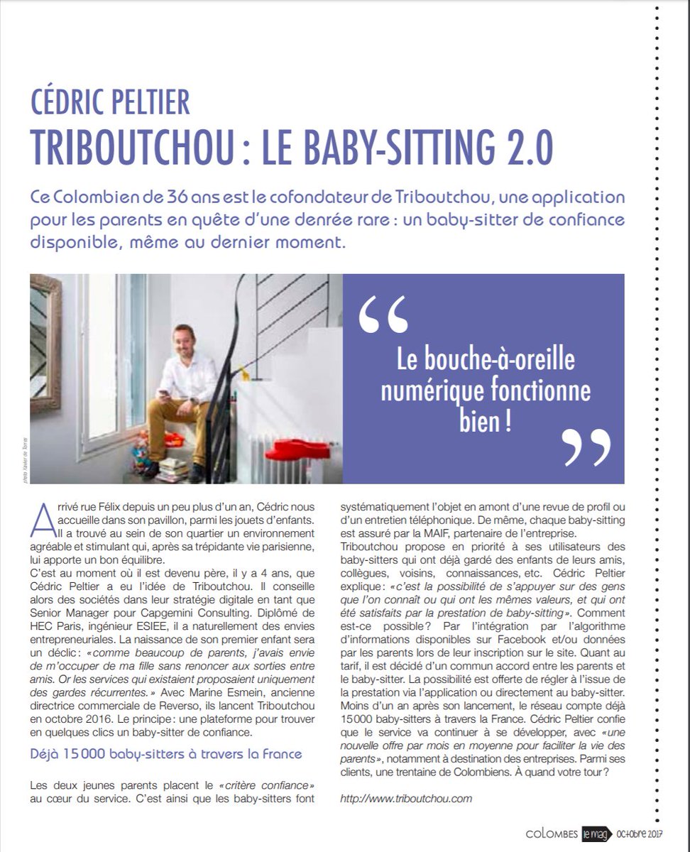 Bel article de <a href="/VilleColombes/">Ville de Colombes</a> sur Triboutchou !