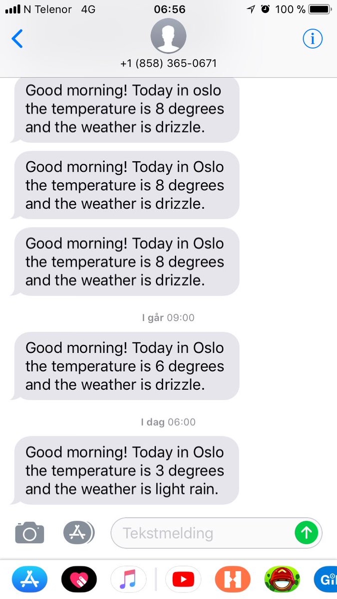 SebParelius's tweet photo. #Octoblu letting me know what kind of day I’m gonna have!! #IoT #Automation https://t.co/Vf61SxBjNd