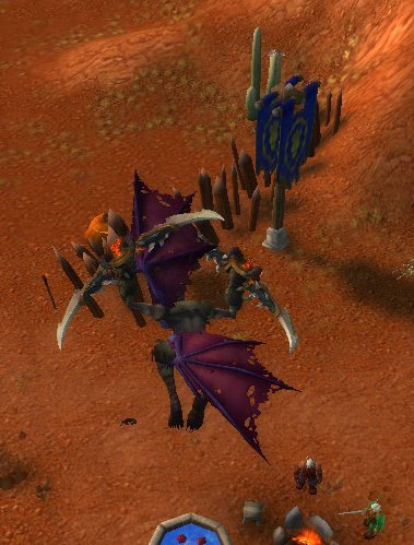 Aloriena's tweet photo. Ah Hallow's end a time of weird wing placements. #pitwings #Warcraft! https://t.co/W2jSSdMJPI