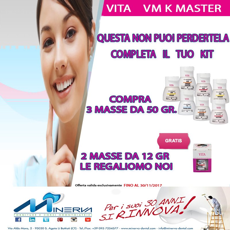 minerva_dental's tweet photo. Completa il tuo kit Vita #minervasrl #vita #vmkmaster #vm13 https://t.co/z5KaKQ0cHX