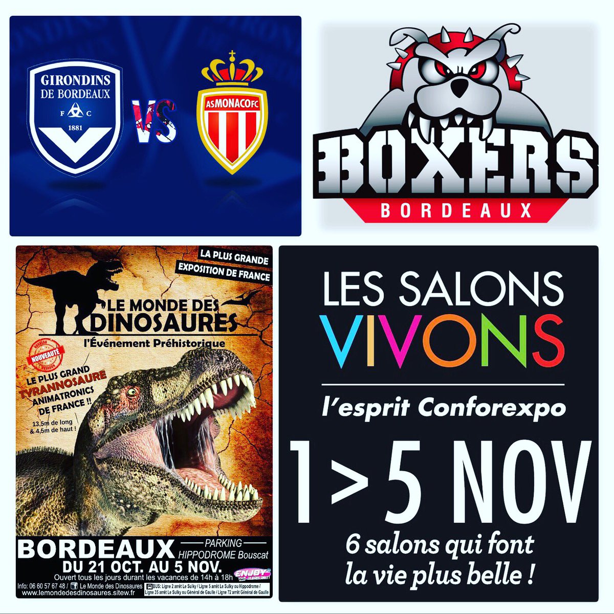 enjoy33radio's tweet photo. Nouvelle #semaine ... nouveaux #plaisirs #kiffs #kdos #Enjoy33 #Foot #Hockey #Expo #Dinosaures #Enfants #Vacances #SalonsVivons #Bordeaux https://t.co/PtZhjPKEFG