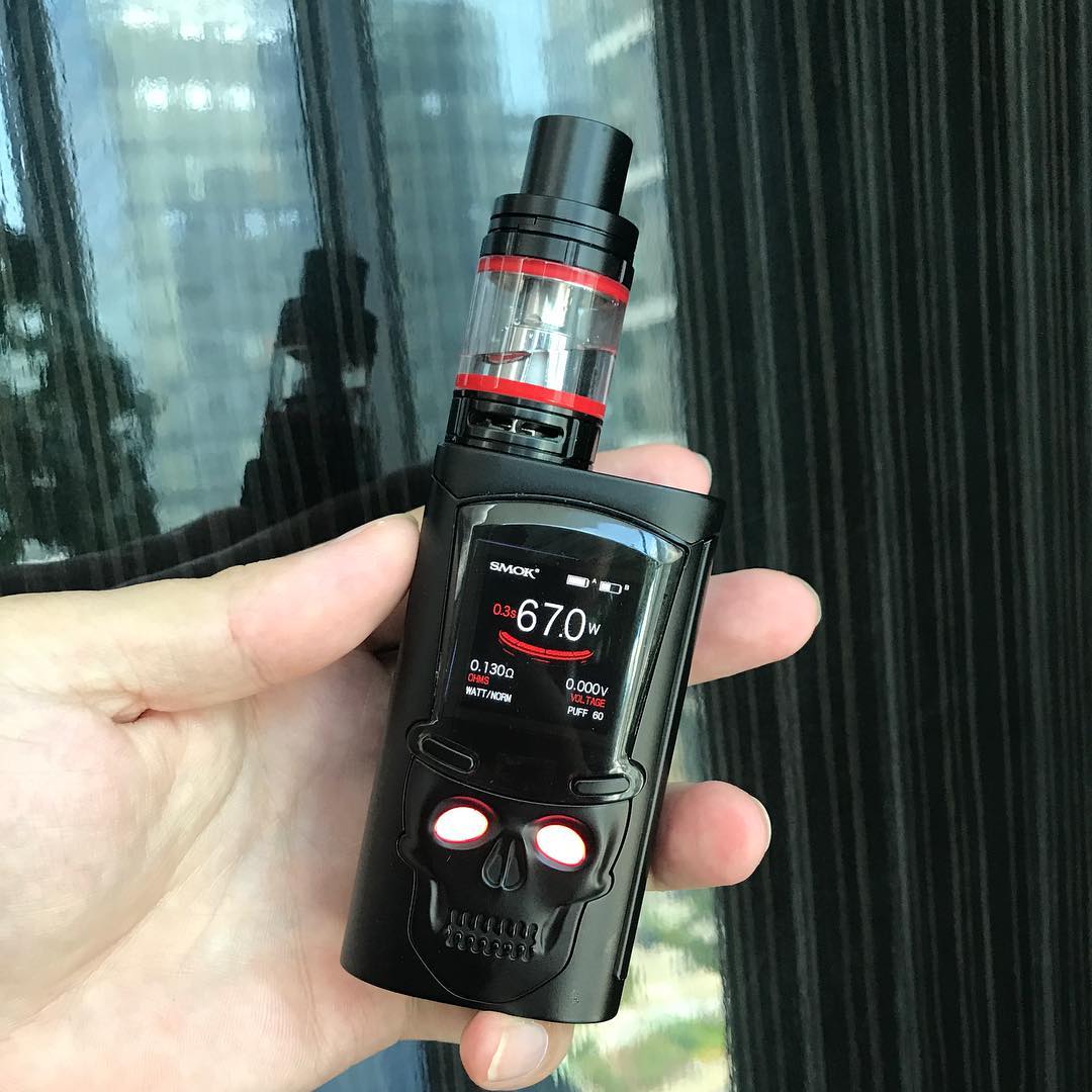 SMOK skull Priv (S-Priv) kit,we are speeding up the process to catch the  Halloween festival,and it includes big baby tank also light up!