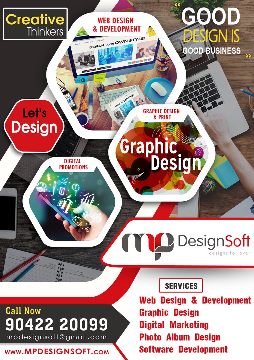 mpdesignsoft's tweet photo. #Good_Design  
#Good_Business  
#Lets_Start_Design_with_Us

#Call_now : 9042220099
#Mail_us : mpdesignsoft@gmail.com
https://t.co/v3fUMMjfWX https://t.co/UVGj3p0ySQ
