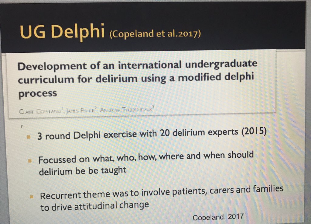 andyteodorczuk's tweet photo. @Sparklystar55 @meera_agar @ANZDA_delirium @sharon_inouye It's been a terrific day with over 400 delagates! Referenced your UG Delphi study. https://t.co/6phBL3E1t4 #masterclass2017 https://t.co/B8wyTSz2WU