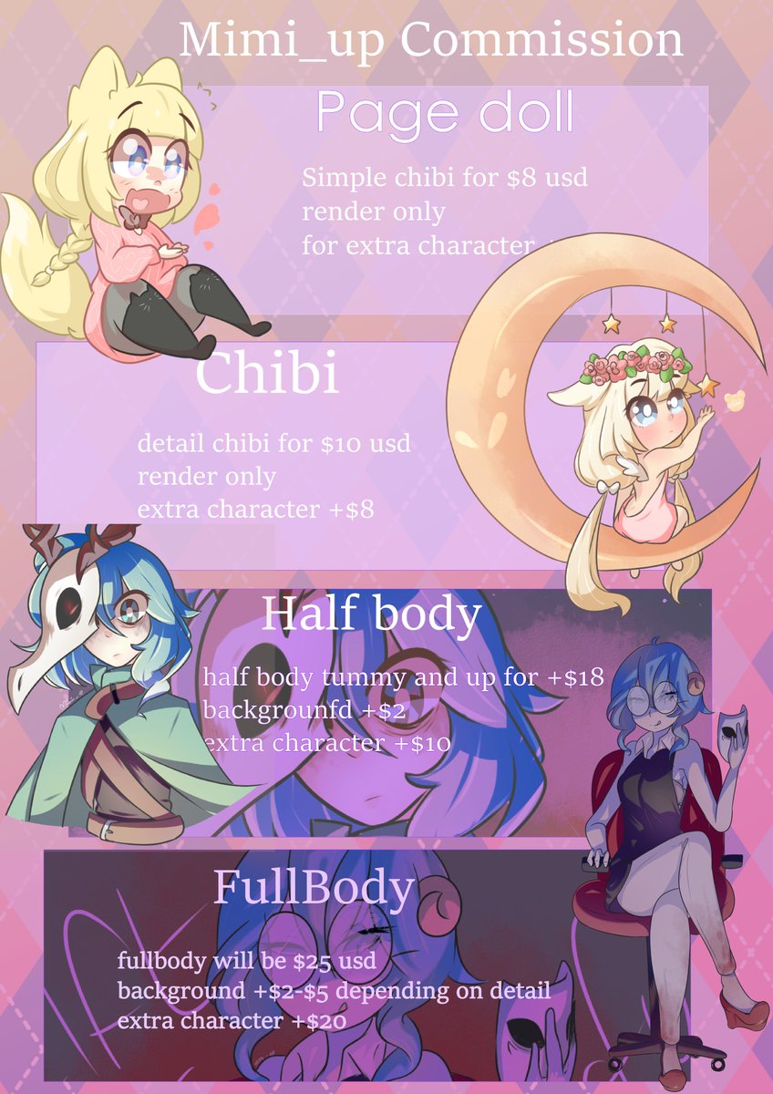 SerMeemer's tweet photo. Updated my commission Prices ^^ DM meh if intrested ^^ https://t.co/EuUGOLW6Ak