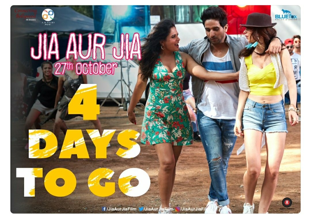BlueFoxMP's tweet image. 4 Days to Go👍👍👌👌
#JiaAurJia 
@RichaChadha 
@ArslanGoni 
@HowardRosemeyer 
@kalkikanmani