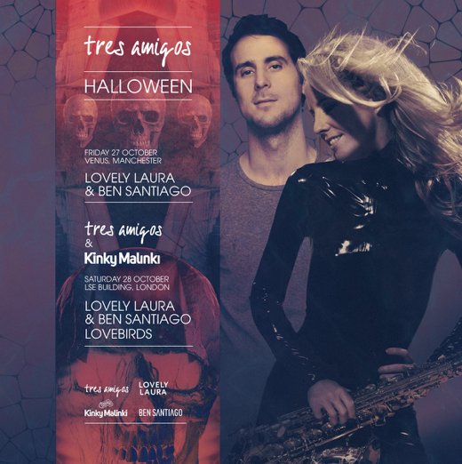 Ben Santiago (@bensantiago) on Twitter photo Last chance to get your tickets for <a href="/tresamigosmusic/">tres amigos</a> with <a href="/lovelylaurasax/">Lovely Laura</a> ,
Tickets: bit.ly/LovelyLauraHal…
#halloween Last chance to get your tickets for <a href="/tresamigosmusic/">tres amigos</a> with <a href="/lovelylaurasax/">Lovely Laura</a> ,
Tickets: bit.ly/LovelyLauraHal…
#halloween