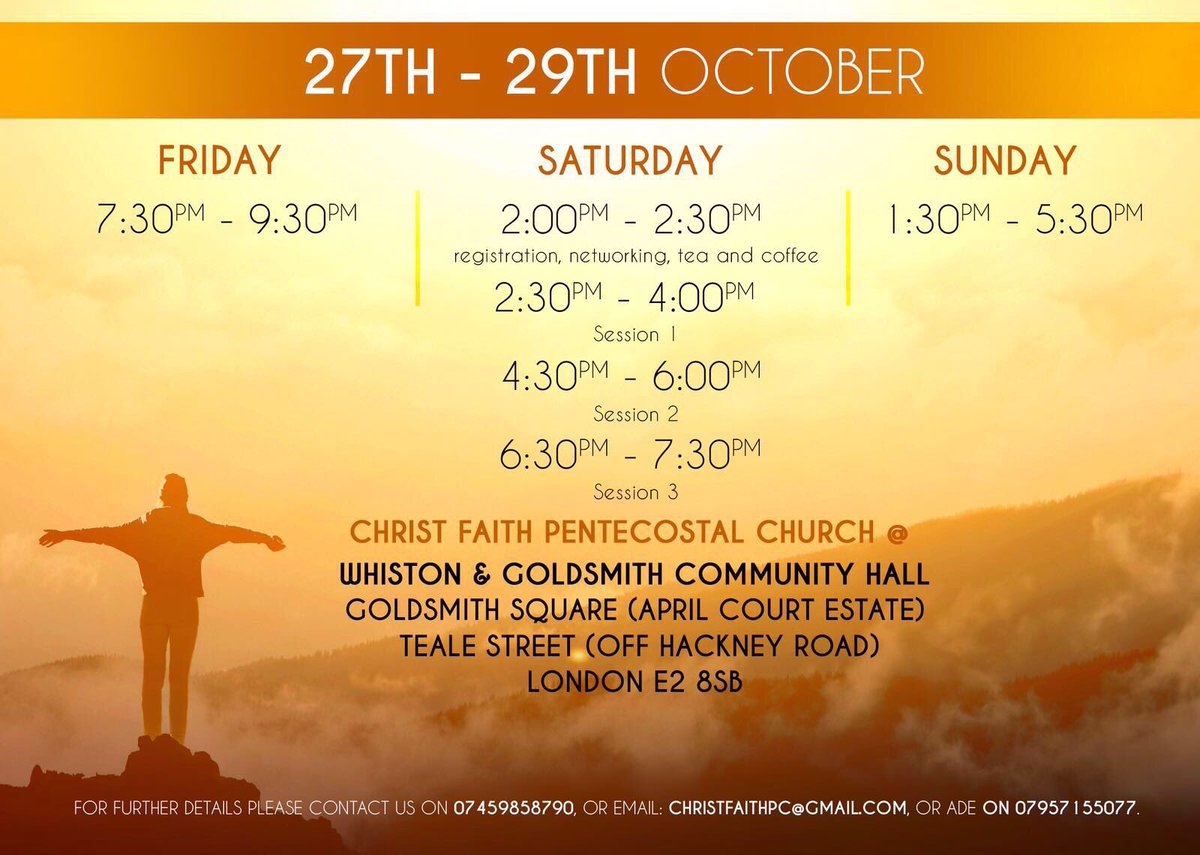 ADELAIDEMAC's tweet photo. This weekend I’m singing at #SoarFest it’s time to #Soar Hackney, East London - Free Entry - Powerful Breakthroughs #Time2Soar #YouRPowerful https://t.co/R1165JdLBS