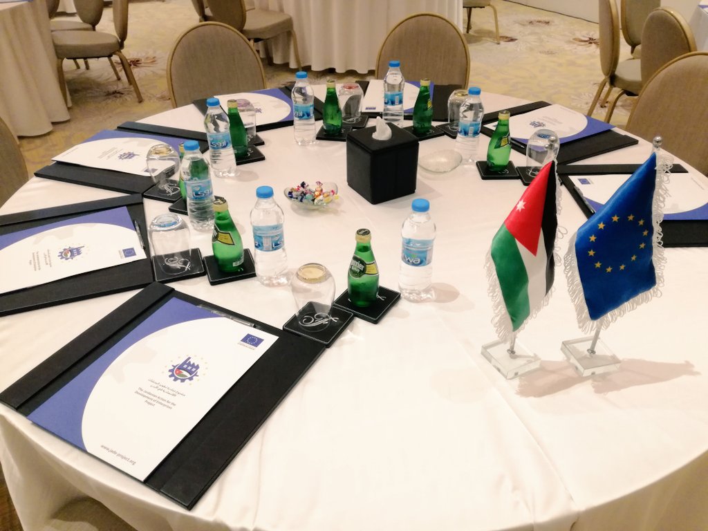 We are ready to start the "Launch event of the Jordanian Action for the Development of Enterprises" in Amman <a href="/JadeProjectjo/">JADE Project</a> <a href="/EUinJordan/">EU in Jordan 🇪🇺 🇯🇴</a>