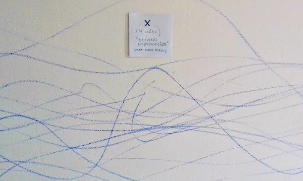 MamaenBulgaria's tweet photo. He decidido tomarmelo con humor: 
X
4 años
“Océano embravecido”
Cera azul sobre pared blanca. 🖌🎨 https://t.co/HxfKHqojh7