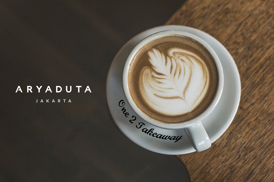 Is it hard to-get-her?  Then relax and try to drink coffee together! #aryadutajakarta #coffeebreak #buyonegetone #one2takeaway #together