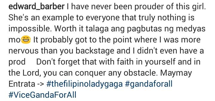 MayWardOfficial's tweet photo. Edward's IG post — “I have never been prouder of this girl.” @maymayentrata07 KILIG!

© https://t.co/m8w4dOoixJ

MAYWARDThankful HEARTS https://t.co/emuQbIoC9A