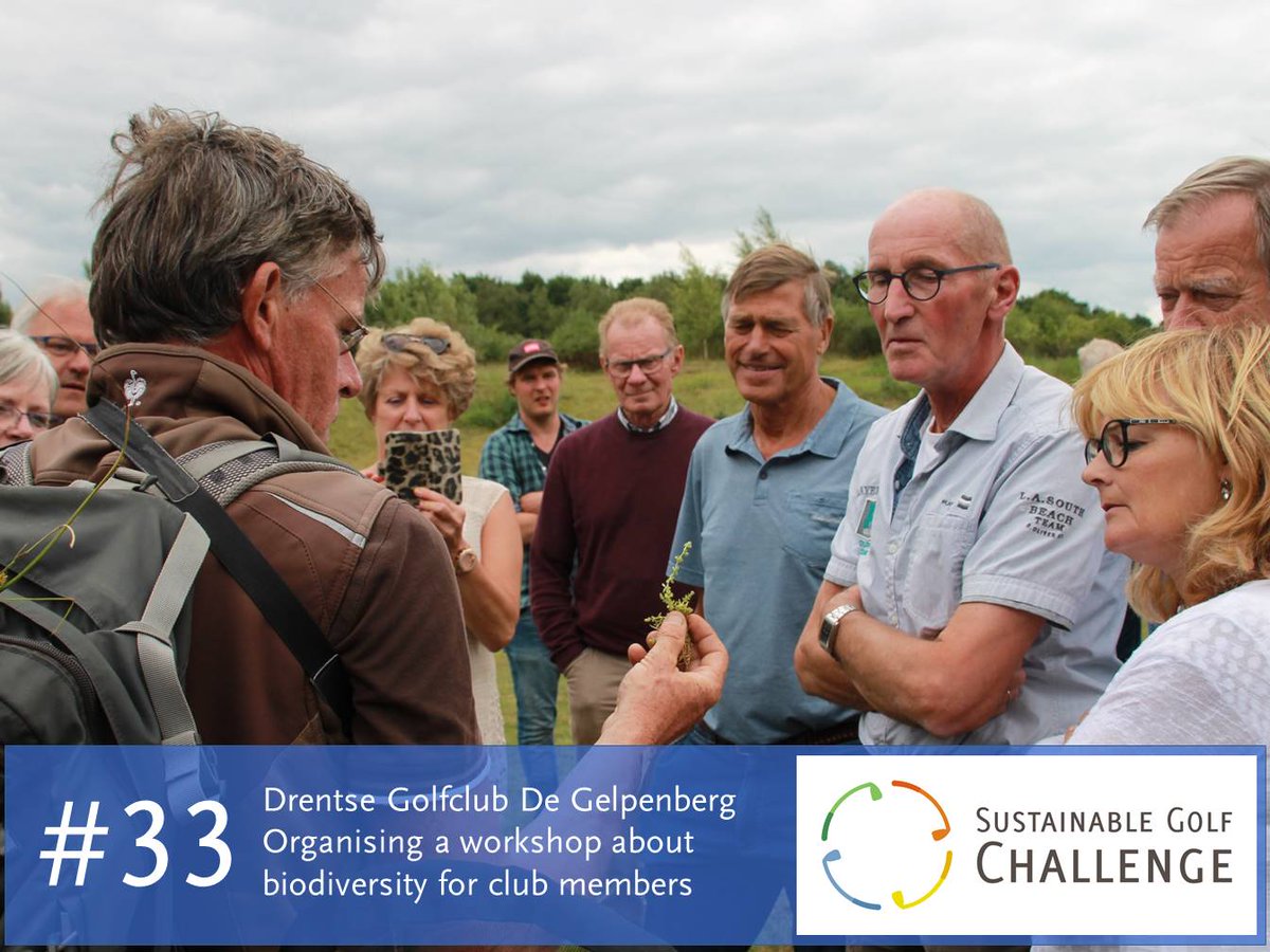 #bigyearchallenge #33: Club members of <a href="/DGCDeGelpenberg/">DGC De Gelpenberg</a> take part in a workshop 'biodiversity on the golf course' #sustainablegolf