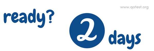 QATestBilbao's tweet photo. Just 2 days for one of the best conference of the year #qatest2017 https://t.co/Kp5OJB2usS
