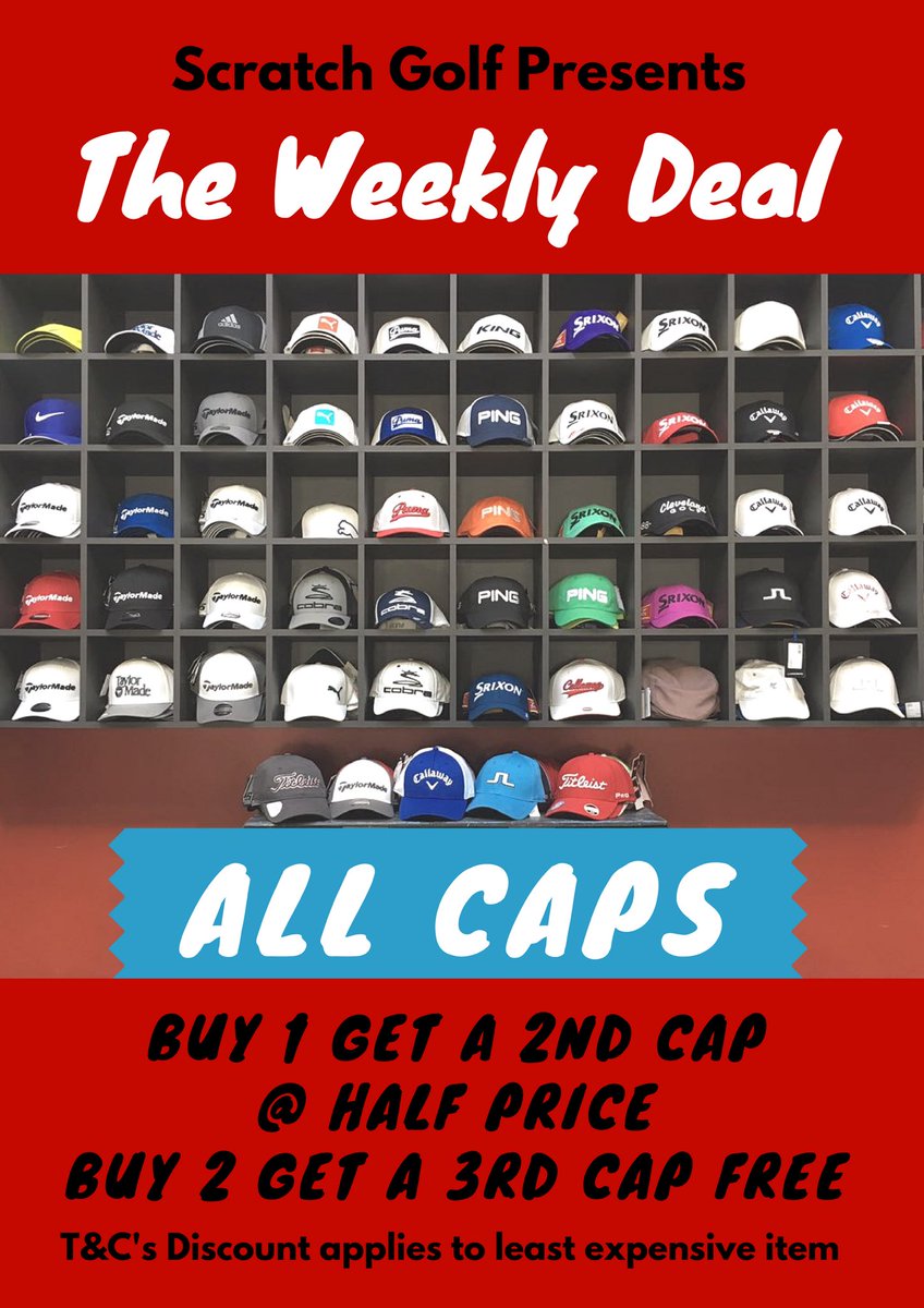 ScratchGolfShop's tweet photo. Get stocked up for Summer ๐โ๐ฉ #capsgalore #golfcandy #variety #style #capseason https://t.co/DYWKpBkCvg