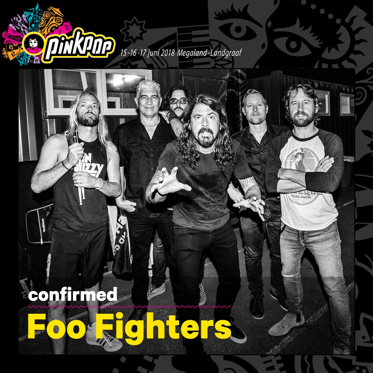 Eerste headliner Pinkpop 2018: <a href="/FooFighters/">Foo Fighters</a> #PP18 #Pinkpop #FooFighters