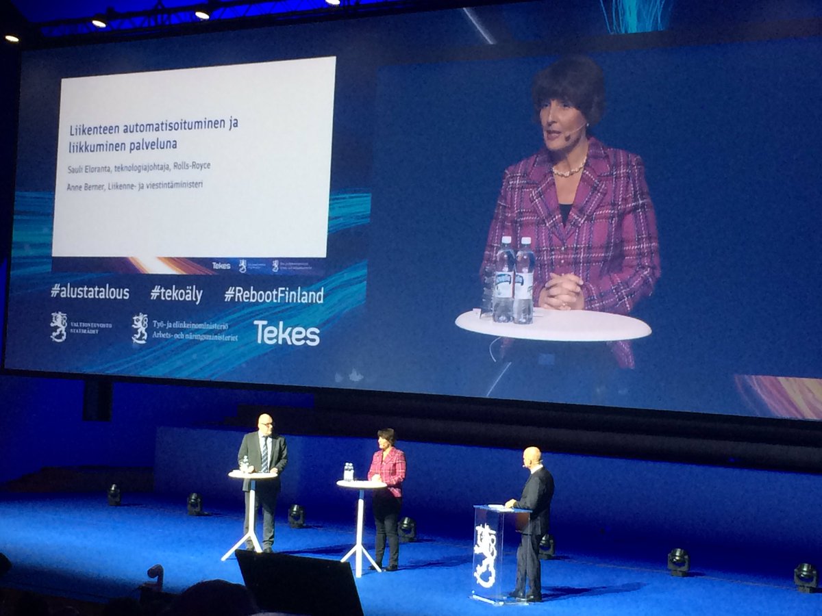 Respect @AnneBerner! Lunta on tullut tupaan, mutta Suomi on 1. maa jonka lainsäädäntö mahdollistaa itseohjautuvan liikenteen #RebootFinland