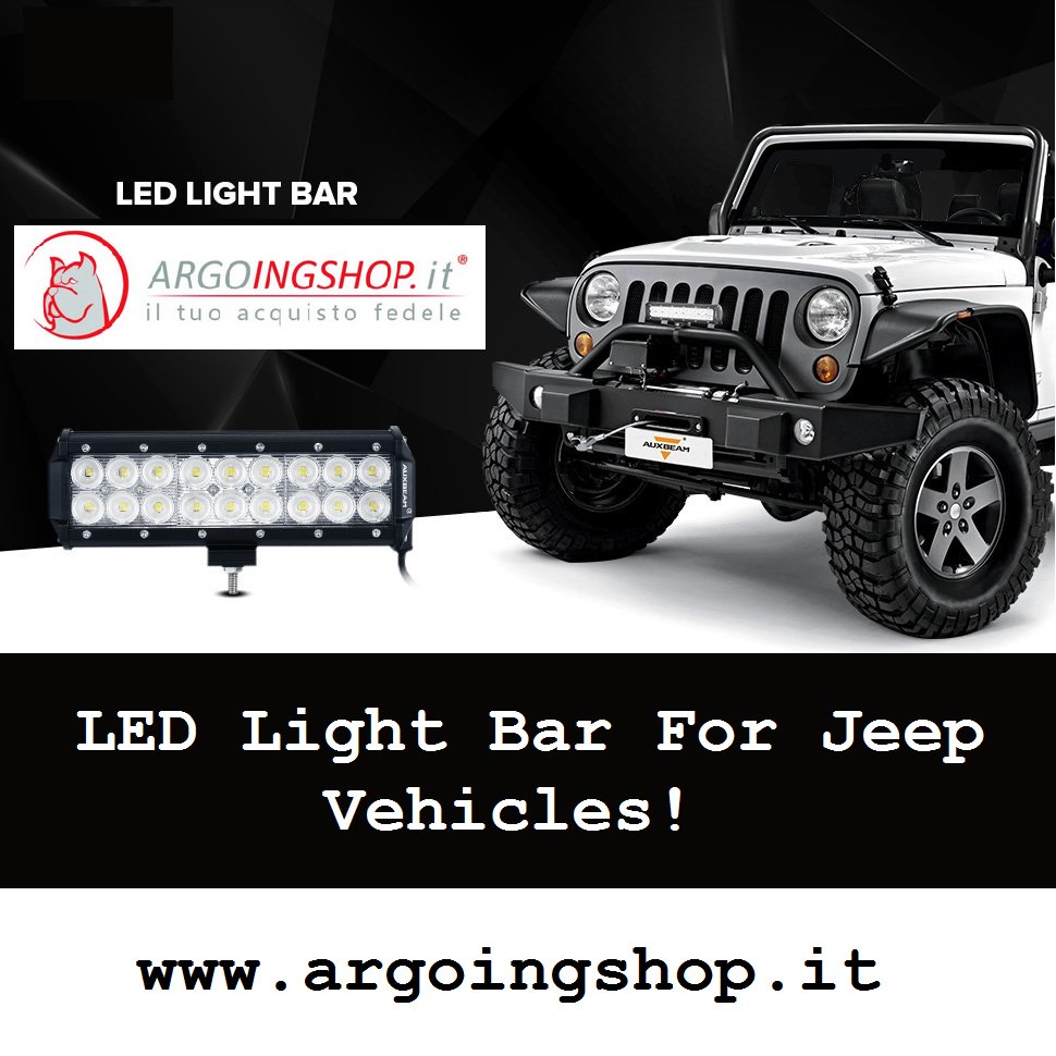 ARGOINGSHOP's tweet photo. 🚕🚙🚗🚔🚘🚖🚍 LED Light Bar For #Jeep #Vehicles! in #Italy &amp; Europe Market.
 ✔ Visit Shop Here: https://t.co/e3oQprlJXg https://t.co/A11DuNBvEW