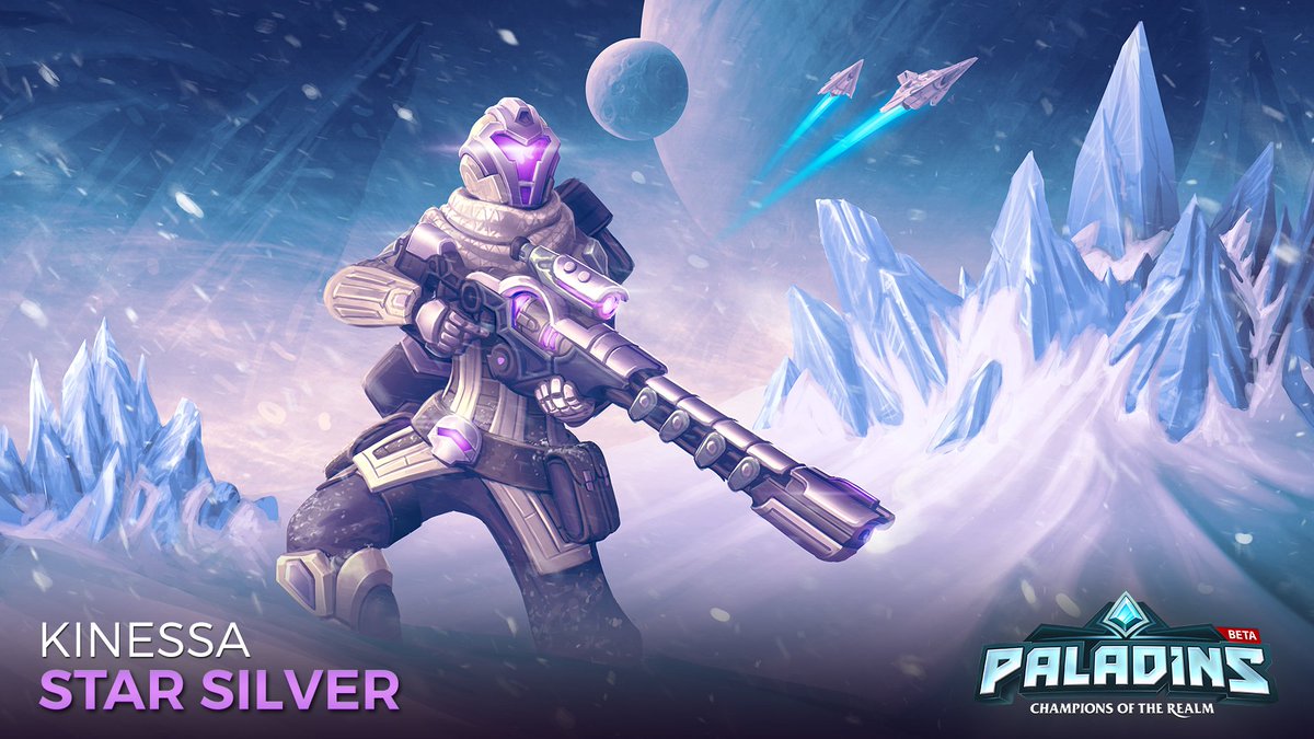 kevypooTV's tweet photo. FLASH #GIVEAWAY TIME! Star Silver Kinessa Skin for #Paladins PC. Ends 10/29/2017. Enter here: https://t.co/Gaqzp6v0Ab https://t.co/BgWTlP1ClF