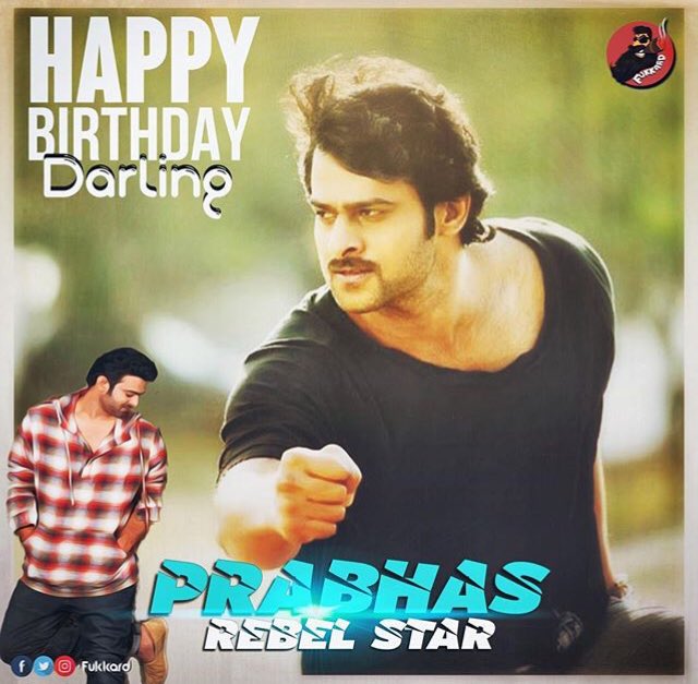 indu_nikhitha's tweet photo. Happiee birthday #PrabhasBirthdaySpecial #DarlingPrabhas  😍😍 https://t.co/VKWZ5xY09v